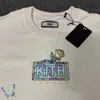 男性用デザイナーTシャツKITHダイヤモンド半袖ブラックTシャツファッション衣料ブランドラウンドネックスリムソーシャルスピリットガイハーフマン00105