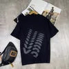 T-shirt da uomo Camicie firmate Y3 Nero Samurai Shadow Print Y-3 T-shirt casual a maniche corte ampia girocollo per uomo