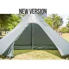 IRON WALL Chimney Tent 7-Sided 2-Chamber Single Shelter & Inner Mesh Tent for Adventurers Hiking Camping 3 Season Tent HKD230630