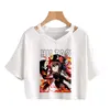 Genshin Impact t-shirt femmes jeu graphique t-shirts Kawaii hauts Harajuku dessin animé Hu Tao drôle Keqing femme t-shirt 220611