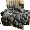 vita sängkläder set täcker spetsar queen size sängs bäckar set kudde fall lyxiga king size sängkläder set hem dekoration 738 r27554030