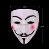 Maschere per feste Forniture festive Giardino domestico V Per Vendetta Anonimo Guy Fawkes Vestito operato Adt Costume Accessorio Cosplay in plastica Pab11063 Dr