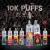 Fumot RandM Factory Tornado 10000 Puffs E-Zigaretten Mesh Coil RGB-Licht 850 mAh wiederaufladbarer Akku Einweg-Vape-Kit