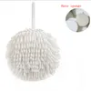 Double-sided Hanging Kitchen Bathroom Towels Quick Dry Absorbent Microfiber Hand Ball Towel Chenille GWA13240
