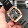 orologio da uomo orologi di design movimento automatico di lusso Paneraiss Luxury Mens orologio meccanico Richa Milles Business Leisure Rm57-01