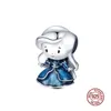 925 Silver Fit Pandora Charm 925 BraceletPendant Duck Rabbit Mushroom Turtle Charm charms set Pendant DIY Fine Beads Jewelry