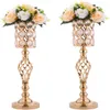装飾金属の結婚式の花の花の花柄の花瓶テーブル装飾センターピース人工花のアレンジメントスタンドテーブルセンターimake137