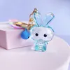 2022 Transparent Cut Rabbit Keychain Dream Crystal Doll Pendant Car Pendant Small Presents Partihandel