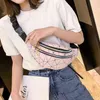 Laser holografisk Fanny Pack Feminina Slim Shiny Neist Bag PVC Waterproof Bum Bag Travel Hip Påsar för kvinnors flickor 220626