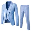 Costume formel poches Style coréen boutons manchette Blazer pantalon hommes costume attrayant 220815