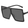 선글라스 흑인 대형 남성 패션 2022 평평한 정사각형 음영을위한 큰 태양 안경이 큰 안경 질식 줄거리