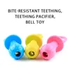 9cmx3.7cm TPR Pacifier Shaped Dog Teething Chew Toy Interactive Teeth Cleaning Toy Puppy Anti-Bite Training