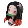 6pcs 애니메이션 악마 슬레이어 Kimetsu no yaiba 그림 장난감 mh kamado tanjirou nezuko 액션 피겨 모델 장난감 220809