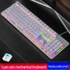 ZK2 Datormekaniskt tangentbord Backlight Game Desktop Home Light Machine Touch Notebook USB Wired Mechanicals Square Tangentboards21142892