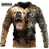 Märke mode höst lejon hoodies vit tiger hud 3d över hela tryckta mens tröja unisex zip pullover casual jacka 220815