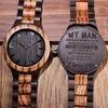 Wristwatches BIRD Engrave Personal Men Watch Family Birthday Gift For SON DAD Quartz Watches Men's Wristwatch Engraving LogoWristwatches