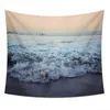 Plaj okyanus halı duvar asılı halı deniz dalgaları manzara hippi trippy tapiz doğa duvar bez yurt yatak odası boho dekor j220804