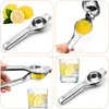 Presse-citron presse-agrumes presse-agrumes en acier inoxydable outils de fruits limes presse manuelle outil de jus pour presser le jus d'oranges