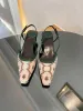 2022 Women's slingback Sandals pump Aria sling back shoes are presented Black mesh with crystals sparkling motif Back buckle closure