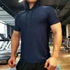 Vestiti da allenamento per uomini che corrono maglietta con cappuccio con cappuccio con cappuccio con cappuccio con cappuccio tees s maschio fitness compressione 220520