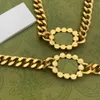 Projektanci łańcuch bransoletki podwójny g litera mężczyzn kobiet luksusowa biżuteria perły moda złote bransoletki Naszyjniki bez pudełka