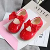 Athletic & Outdoor Baby Girl Cute Bowtie Leather Shoes 2022 Spring Autumn Korean Children Princess Soft Bottom Toddler Kids Party Dance Shoe
