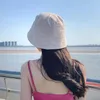 Sombreros de ala ancha Sombrero de cubo fino de gasa para mujer de primavera Moda Negro Blanco Al aire libre Panamá Gorras de pescador Summer Beach Tour Girls Sun HatsWi