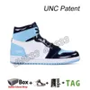 2022 Jumpman 1 1s Mens Basketball Shoes UNC Bred Patent Royal Green Heritage Rebellionaire Banned University Blue Dark Mocha tênis masculino feminino esportivo