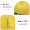 Aisi Hair Synthetic Short Straight Yellow Wig with Bangs Pink Blonde Black Bob for Women Cosplay 220622