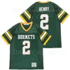 C202 Yulee Hornets 2 Derrick Henry High School Jersey Men Pure Cotton Sport Green Team Kolor Haft i szycie w sprzedaży