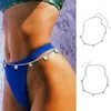 Riemen zomer strand punk taille buikketen riem voor vrouwen legering bungle vlinder decor dance bikini feest lichaamsbenodigdheden Emel22