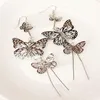 Dangle & Chandelier Fashion Classic Punk Multi-level Hollow Butterfly Long Earrings Metal Jewelry Gift FemaleDangle