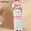 Noisydesigns Özelleştirme İmaj Trendi Seksi Kadın Giyim Bir Omuz Ofis Bayanlar Yaz Plajı Plus Boyut 6xl 7xl Drop 220616