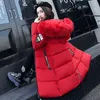 Parka femmes 2022 manteaux Long coton décontracté fourrure à capuche vestes femmes épais chaud hiver Parkas femme pardessus manteau