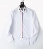 Men's Dress Shirts bberry Polka Dot Mens Designer Shirt Autumn Long Sleeve Casual Mens Dres Hot Style Homme Clothing M-3XL#109