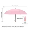 Portátil 8 costelas mini guarda-chuva com caso à prova de vento à prova d'água à prova d'água proteção anti-UV 5 dobrável guarda-chuvas de chuva de chuva Pocket pocketweight travel parasol homens mulheres jy1151