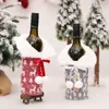 Nouveau Noël Couverture De Bouteille De Vin Joyeux Noël Décor Pour La Maison Ornements De Noël Cadeau De Noël Bonne Année 2022 DHL Expédition Rapide B0520A030