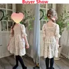 Kız Polka Dot Çocuklar İçin Kısa Kollu Elbise Çocuk Çiçek Akşam Partisi Elbiseler Çocuk Giyim Kızlar Doğum Günü Kokulu Vestidos 3-8T 220426