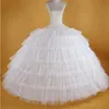 6 cerchi con sottogonna sottoveste in crinolina dura e spessa in tulle sottoveste per abito da sposa abito da ballo Quinceanera Jupon Tarlatan178P302r