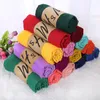 Wedding Favors solid headpieces scarves classy womens shawls plain ladies wraps soft fringes autumn scarf for girls