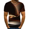 Vision microscopique hommes T-Shirts été décontracté à manches courtes mode 3D col rond hauts à la mode Streetwear 220509