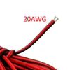 Outros acessórios de iluminação 22 AWG Fio elétrico de cobre enlatado 2pin Cabo preto vermelho estende o cordão elétrico outro outro outro outro