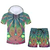 3D Full Printed Colorful Ball Tshirt Vest Shorts Mens Custom Street Summer Suit Large Size Fashion Clothin 220623