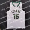 Nouveau 2022 Tulane Green Wave Basketball Jersey NCAA College Jalen Cook Jaylen Tylan Pope Devon Baker Jadan Coleman Scott Spencer