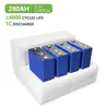 Grade A 3.2V 280Ah Lifepo4 Batterie DIY 12V 24V 48V 300AH Batteries rechargeables Pack pour RV Bateau Golf Cart Système de stockage solaire RV Home ESS