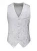 Men's Suits & Blazers Classic Style Printing Man Vest V Champagne Collar Waistcoat Business For Wedding Groomsmen