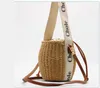 grote tas designer mode woody raffia draagtas mannen en vrouwen handtas geweven lederen emmer tassen met letters zomer