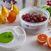 Salad Tools Spinner Lettuce Greens Washer Dryer Drain Crisper Machine Strainer Fruit Wash Clean Storage Basket Kitchen Tools 359 D3