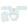 Комбинезоны, комбинезоны, детская одежда, реквизит для беременных и новорожденных, вязаный треугольный комбинезон