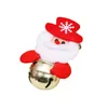 8pcs de Noël pendentif décoration cloche santa snowman pouil de Noël décor de Noël cadeau pour enfants C91787